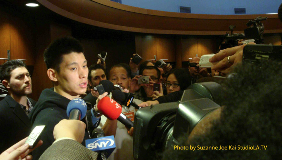 AC - Jeremy Lin in the Locker Room-NY Knicks-March 11-2012 