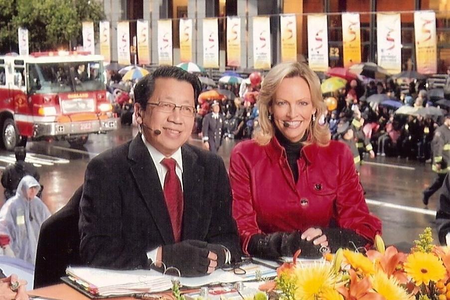 BEN FONG-TORRES JULIE HAENER TELECAST SOUTHWEST CHINESE NEW YEAR PARADE - PHOTO BY FRANK JANG